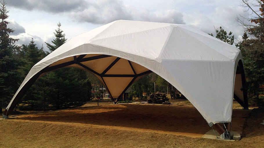 Квадро купольный шатер