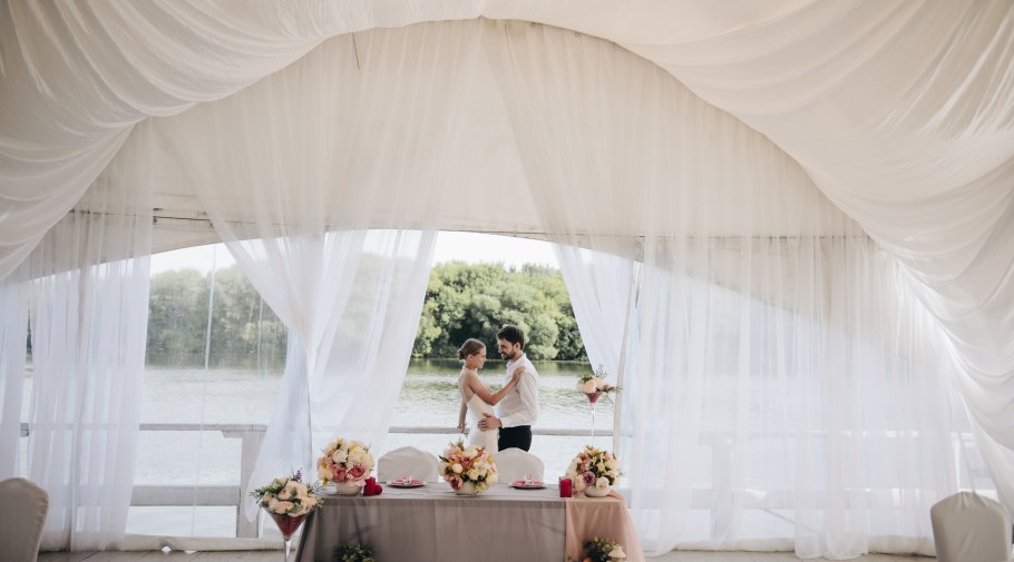 Шатры свадьба прозрачная ткань