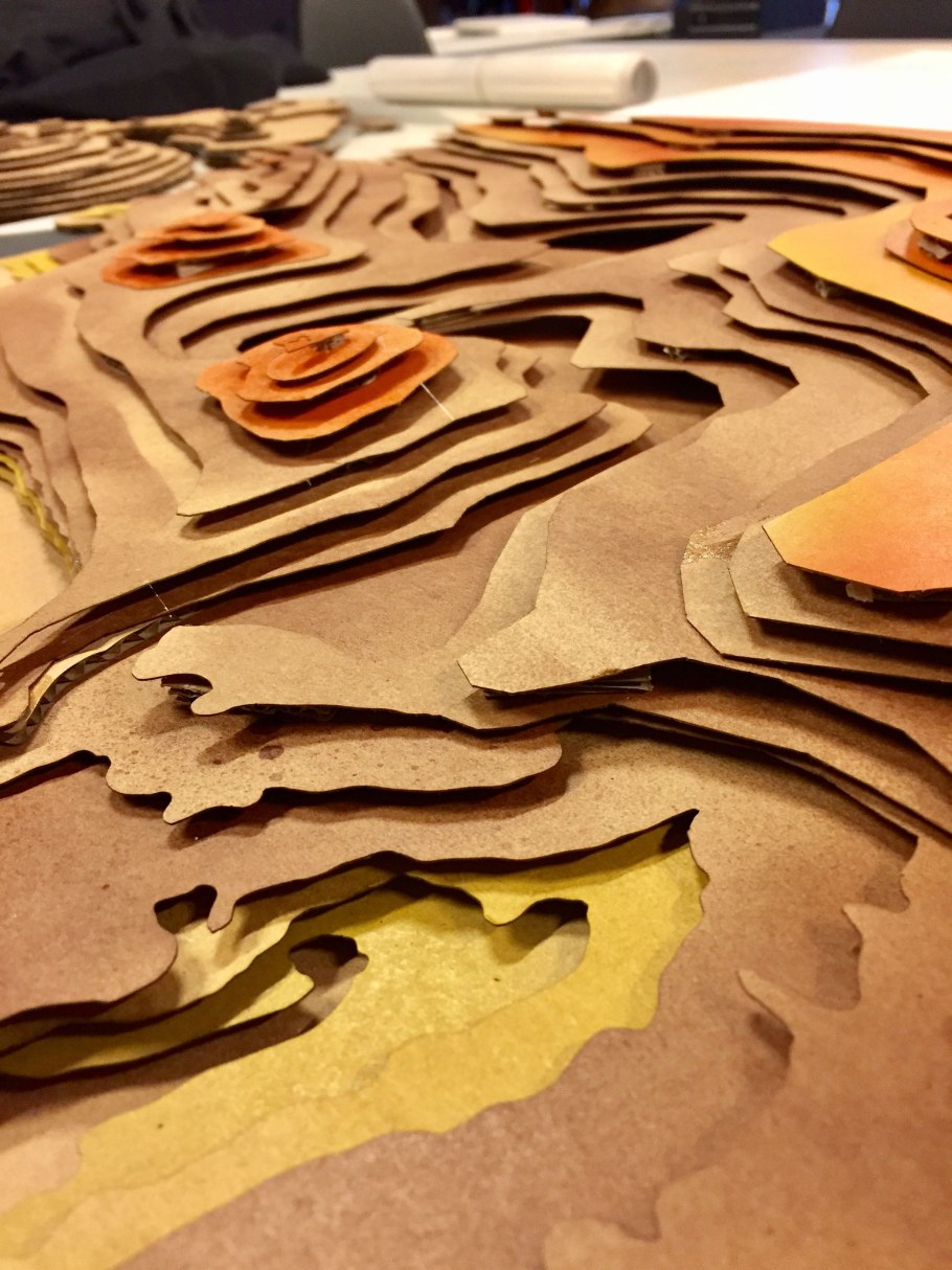 Рельеф из картона