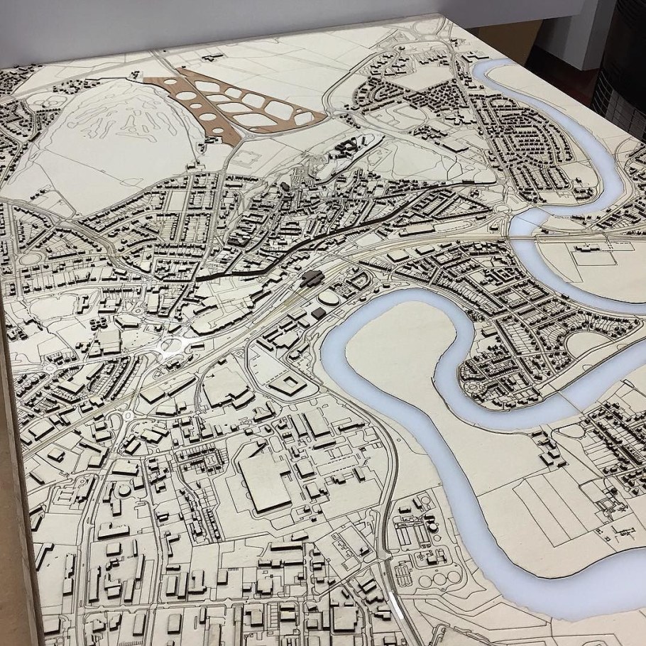 Макет ландшафтной архитектуры