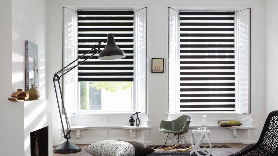 Рулонные шторы Зебра блэкаут