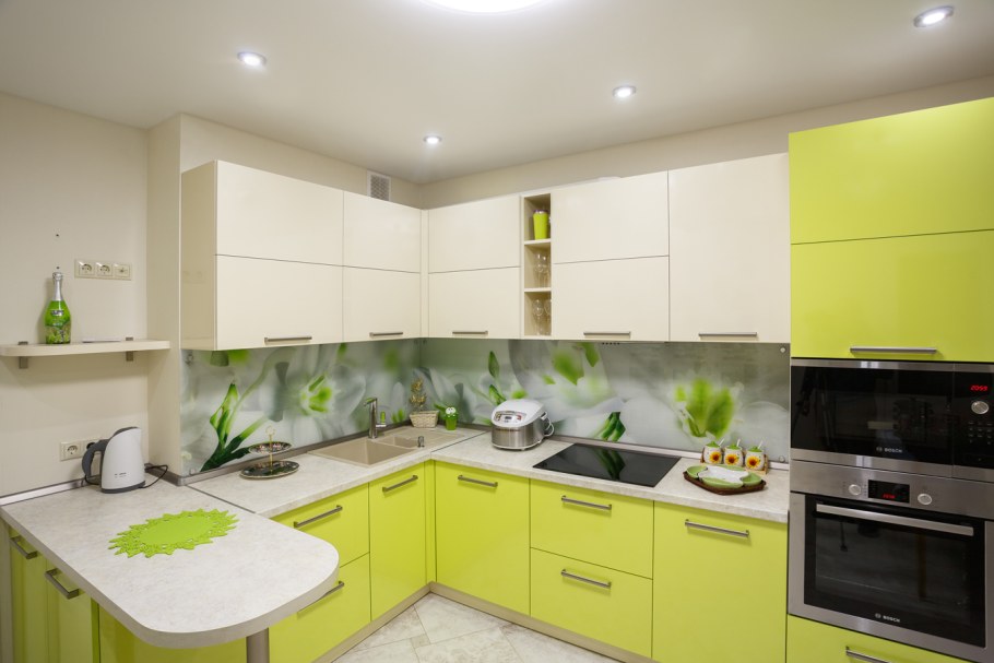 Кухни салатовые