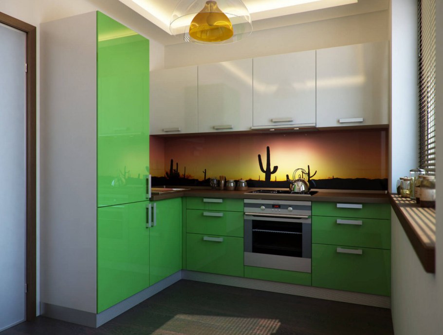 Кухни салатовые