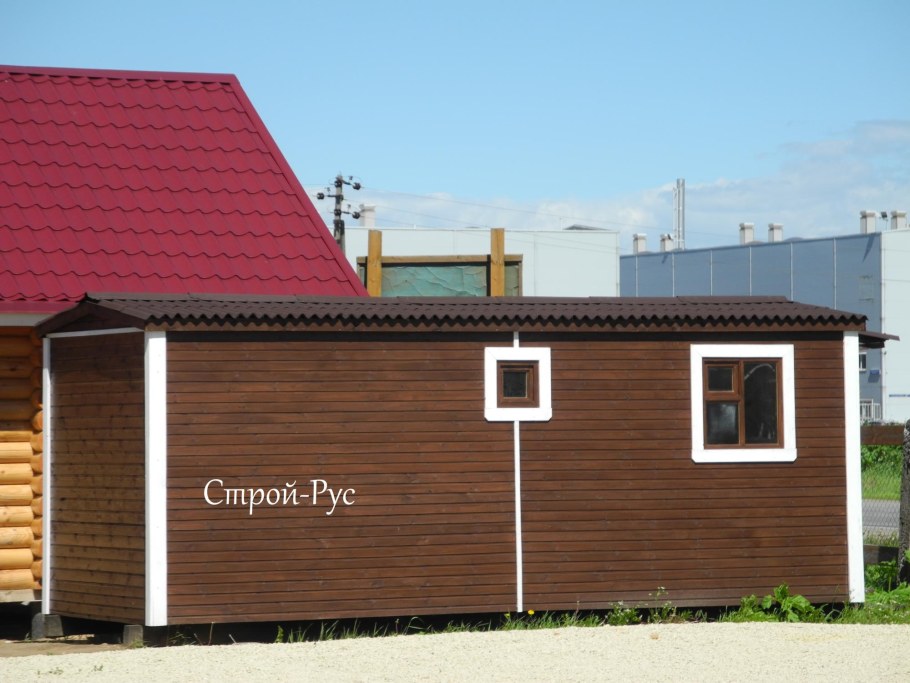 Хозблок цвета палисандр