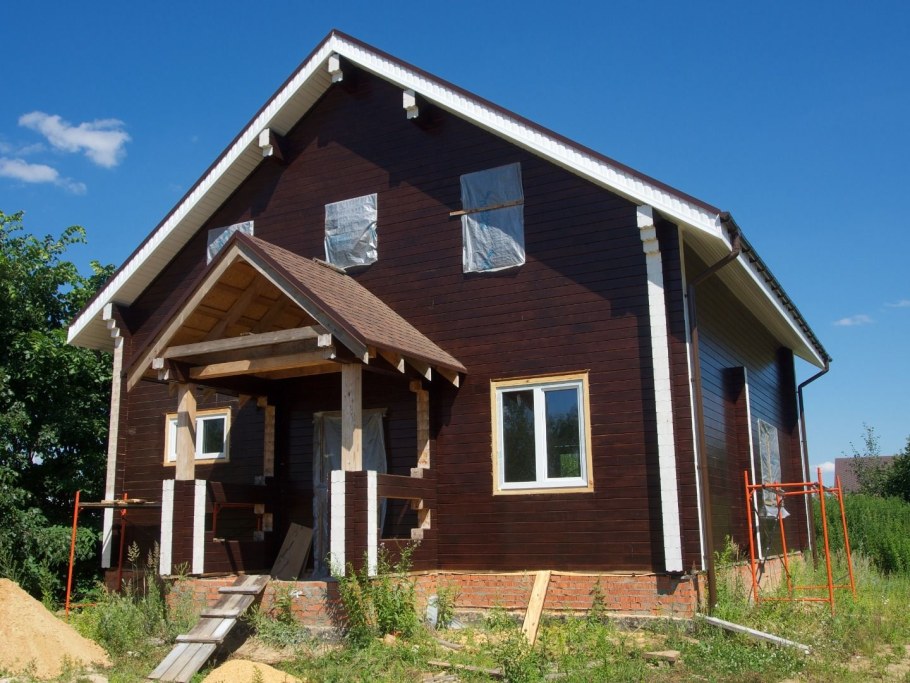 Дом цвет Belinka палисандр