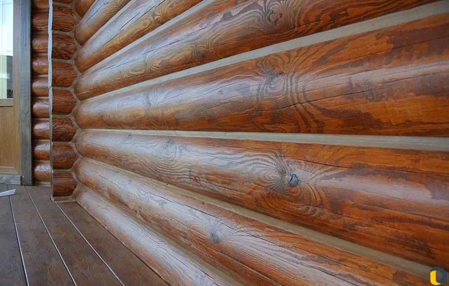 Сруб антисептиком Акватекс