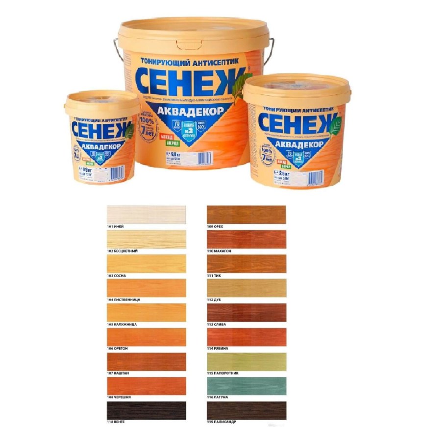 Сенеж Аквадекор 118 (венге) 0,9 кг.