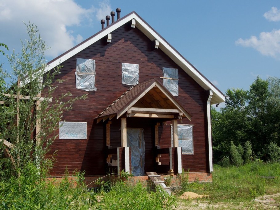 Pinotex Classic тиковое дерево дом