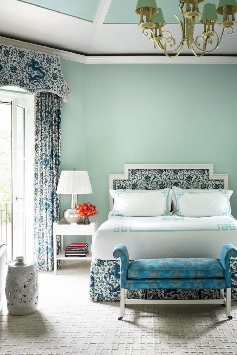 Цвет Тиффани в интерьере