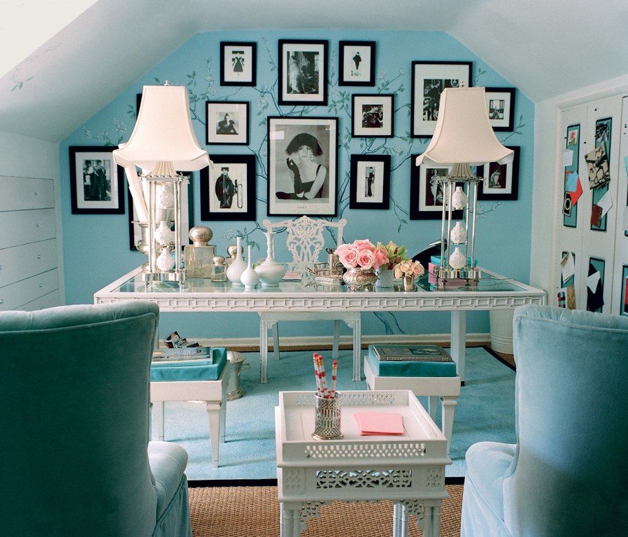 Цвет Тиффани в интерьере