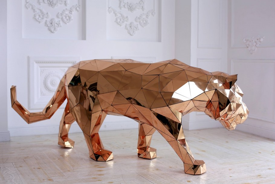 Полигональная модель тигра