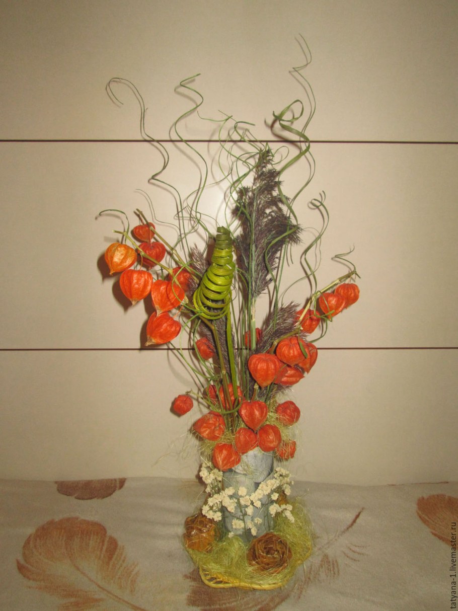 Икебана из сухоцветов