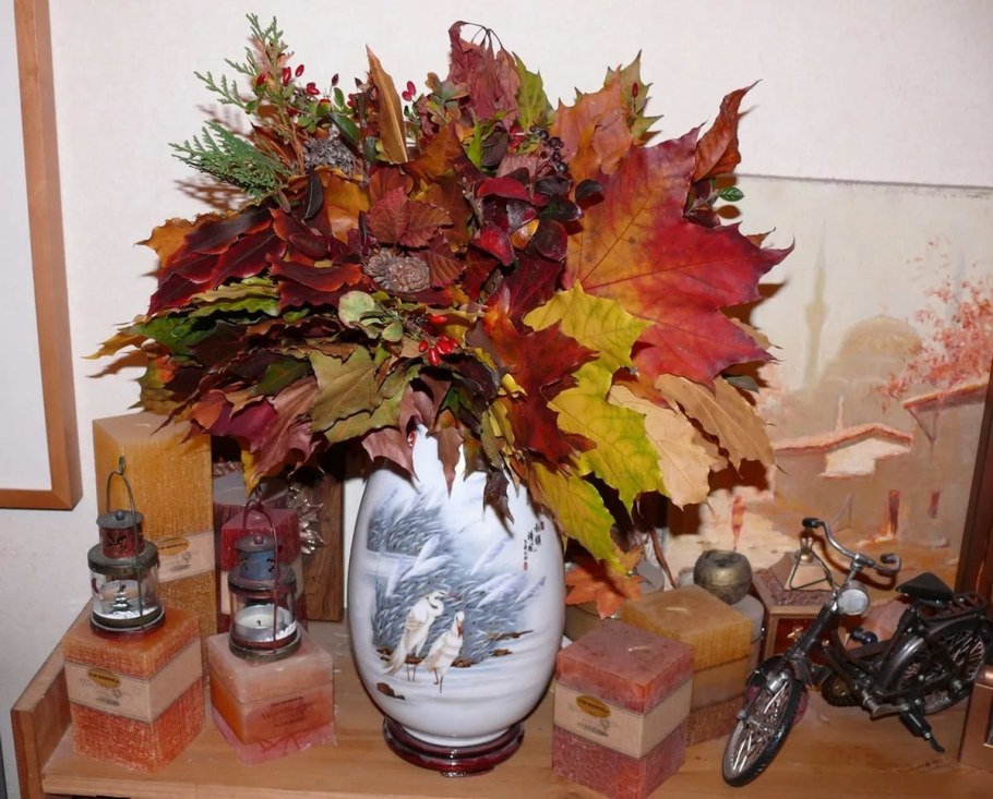 Экибана осенняя композиция