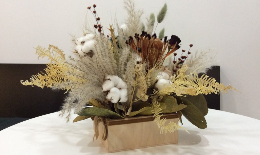 Букеты из сухих Икебана