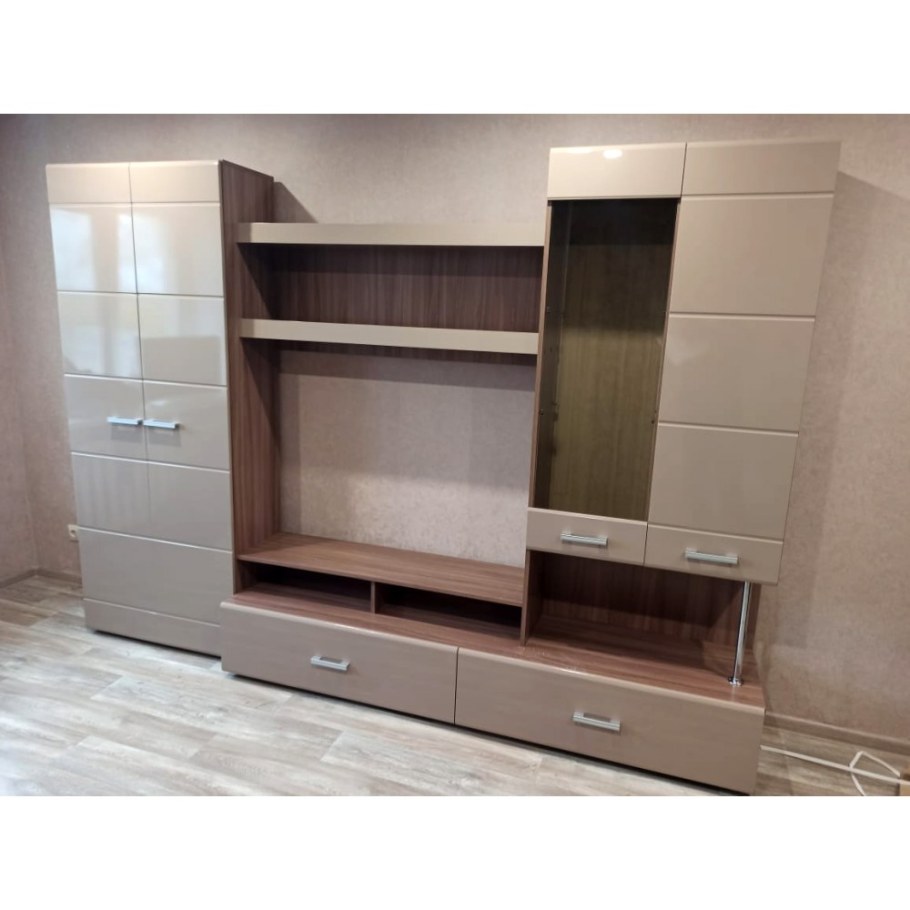 Гостиная Вегас-1 венге/белый глянец