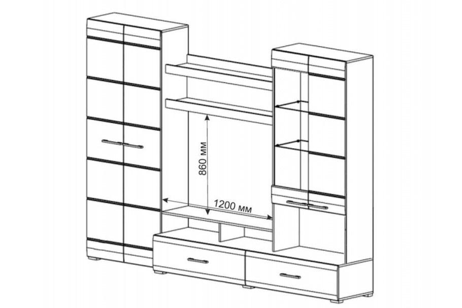 Стенка Вегас-1 гостиная
