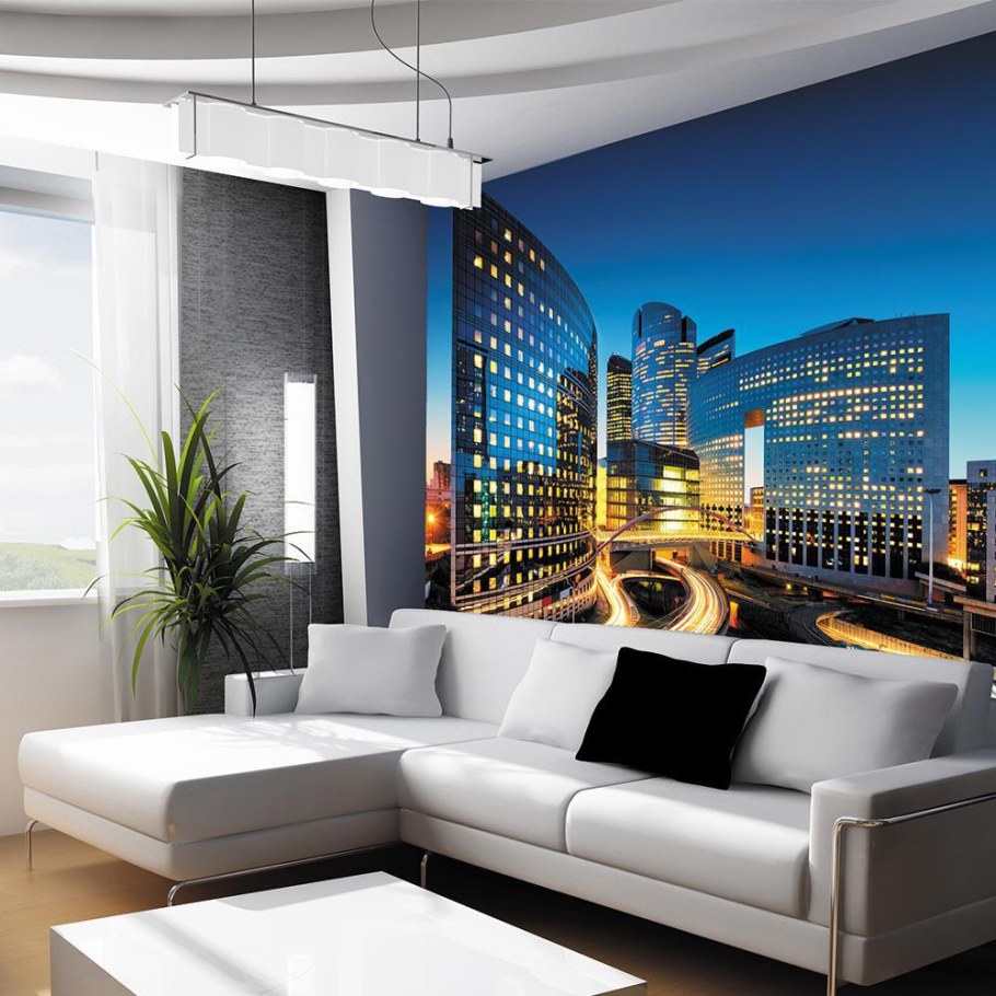 Фотообои Бруклинский мост в интерьере