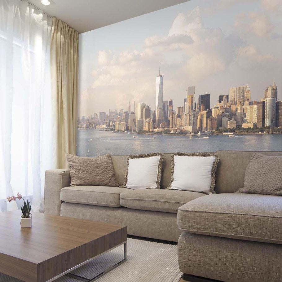 Фреска в гостиную над диваном