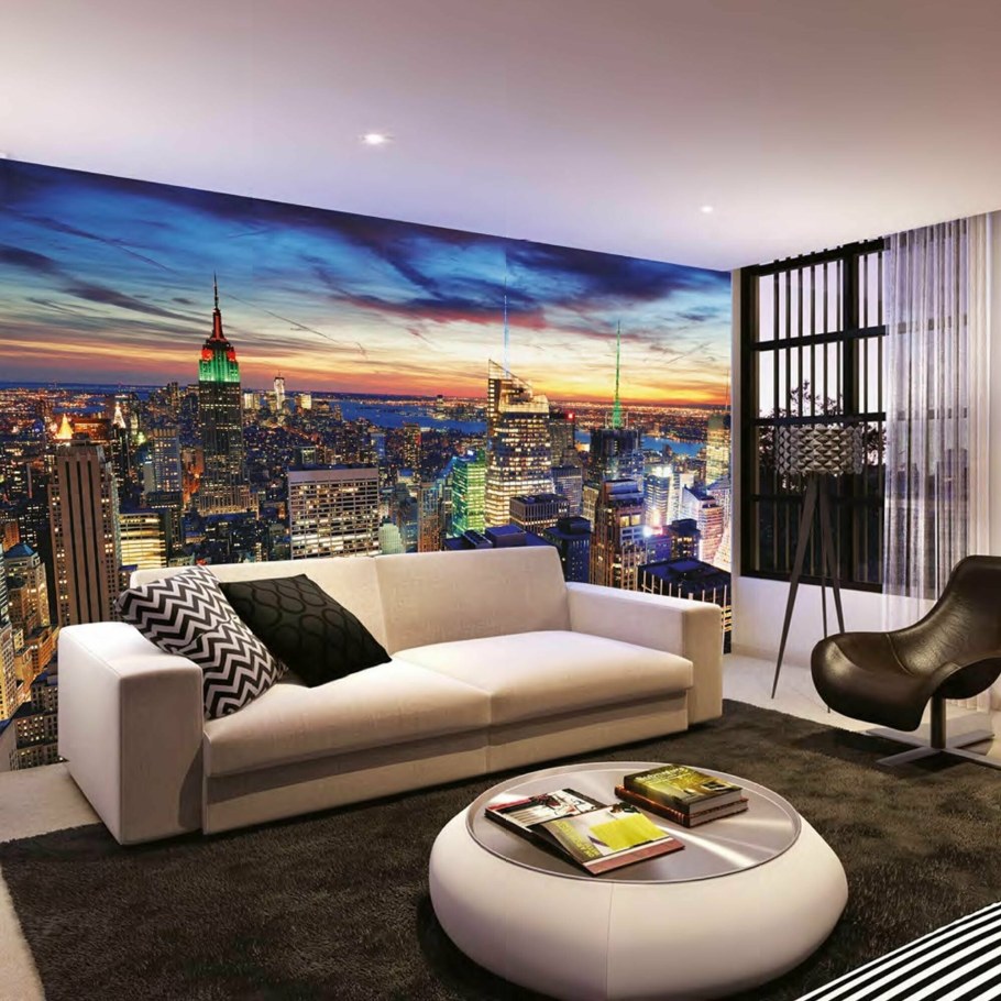 Фотообои для гостиной комнаты