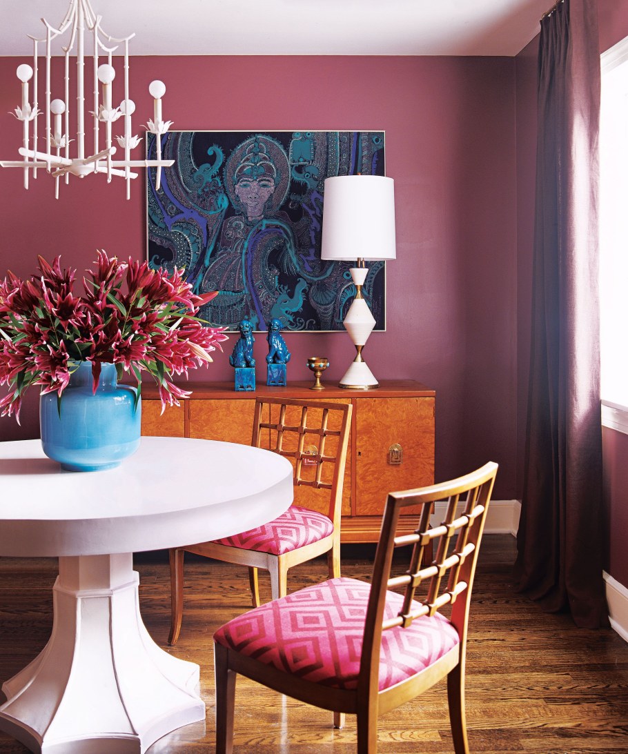 Сливовый цвет в интерьере