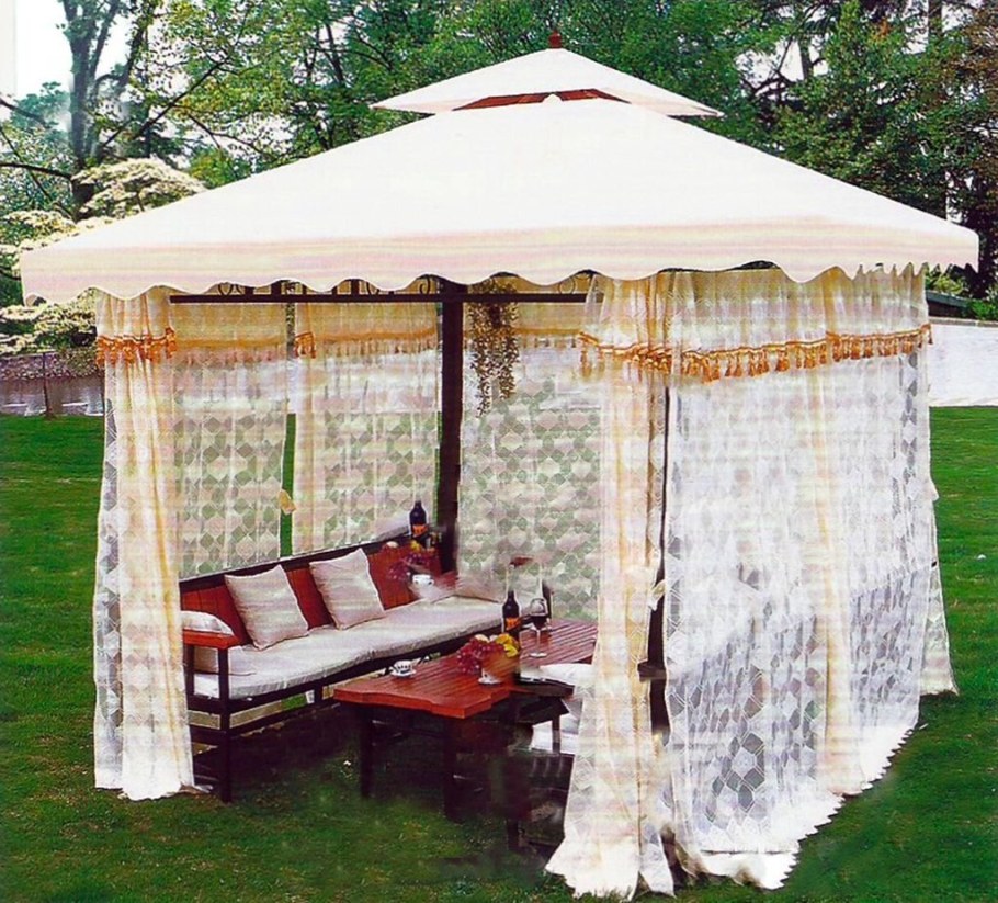 Беседка из ткани