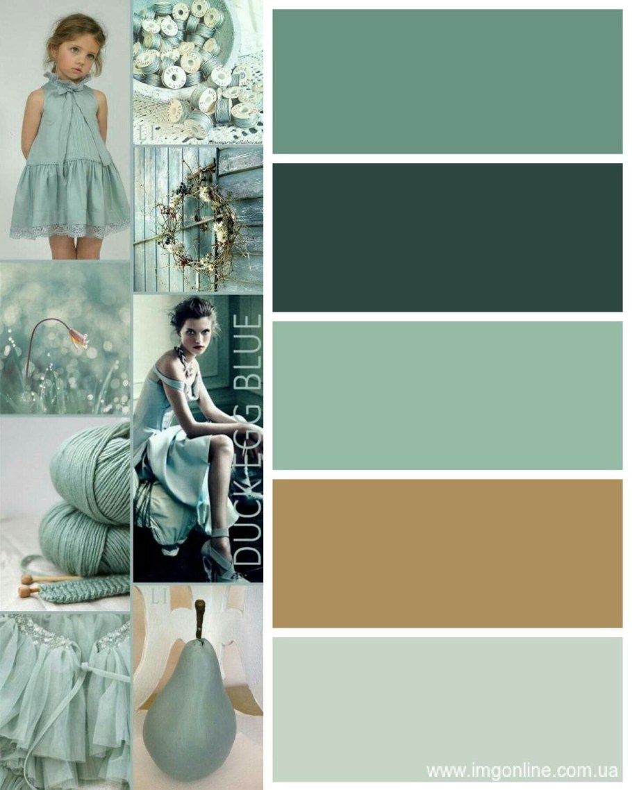 Сочетание цветов мятный