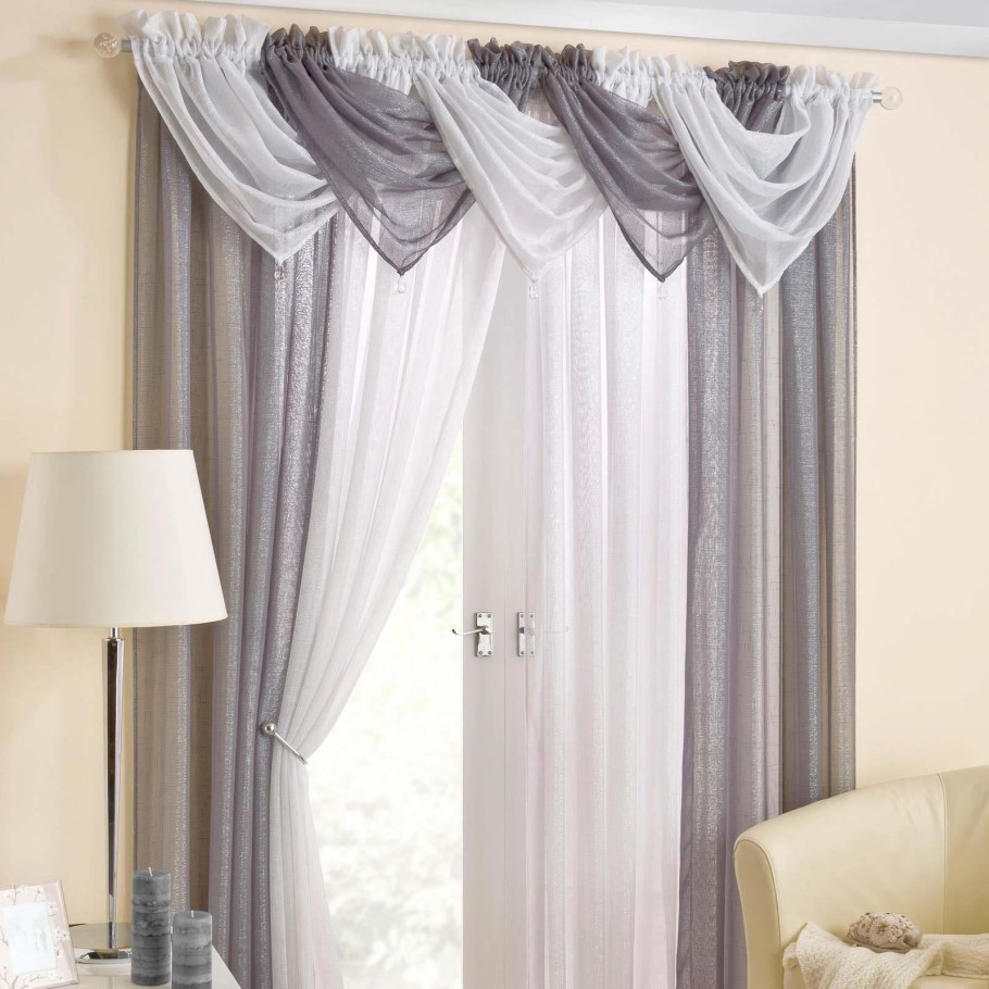 Шторы серые