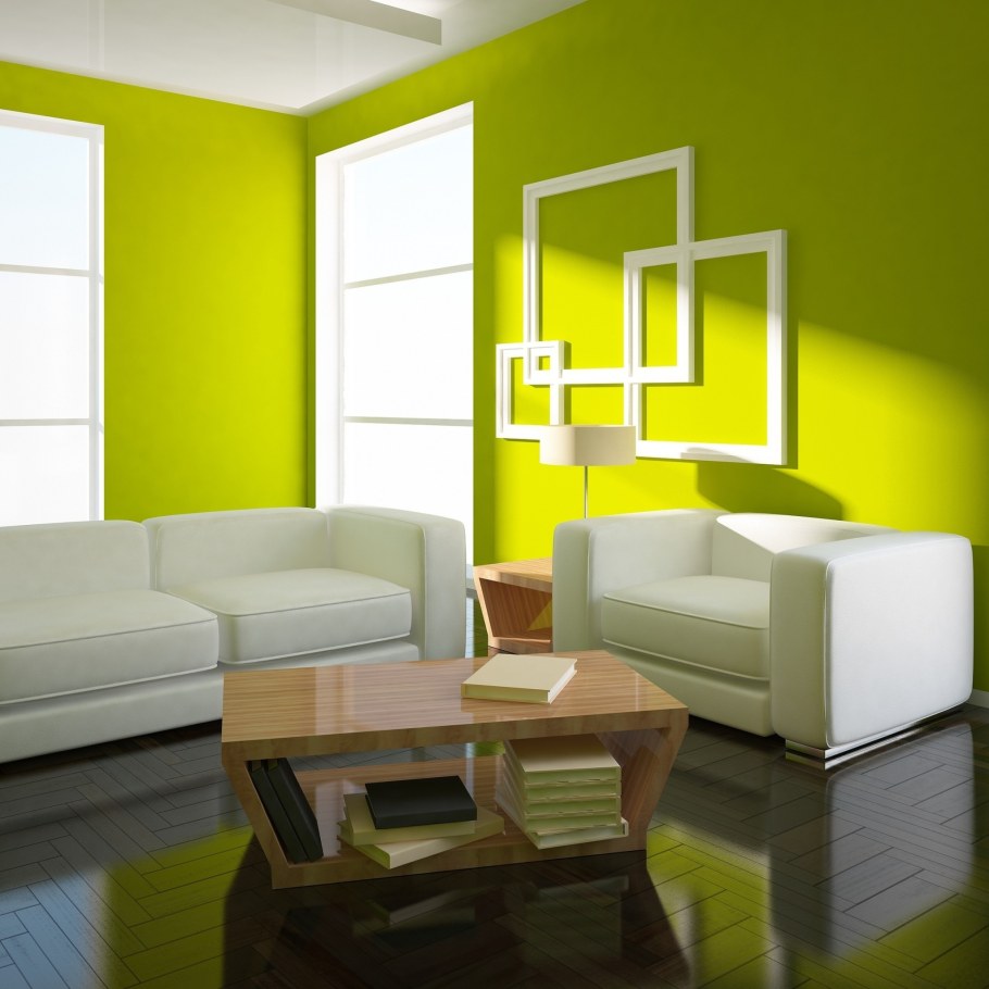 Интерьер в зеленых тонах