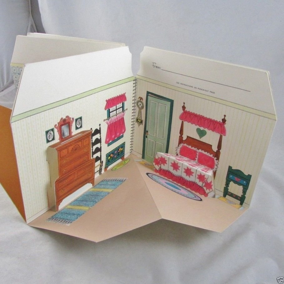 Книжные домики для бумажных кукол