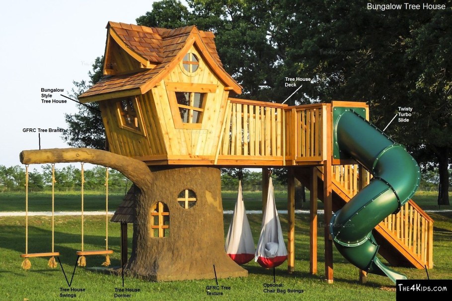 Необычные детские площадки для дачи