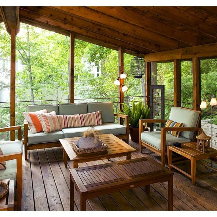 Обустройство дачной веранды