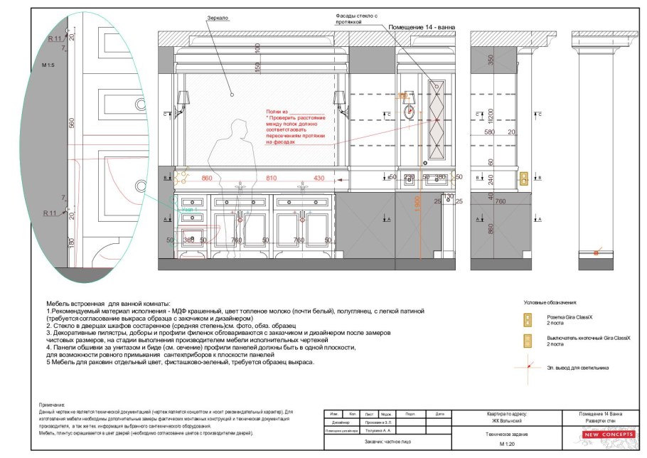 Техническое задание на проект кухни