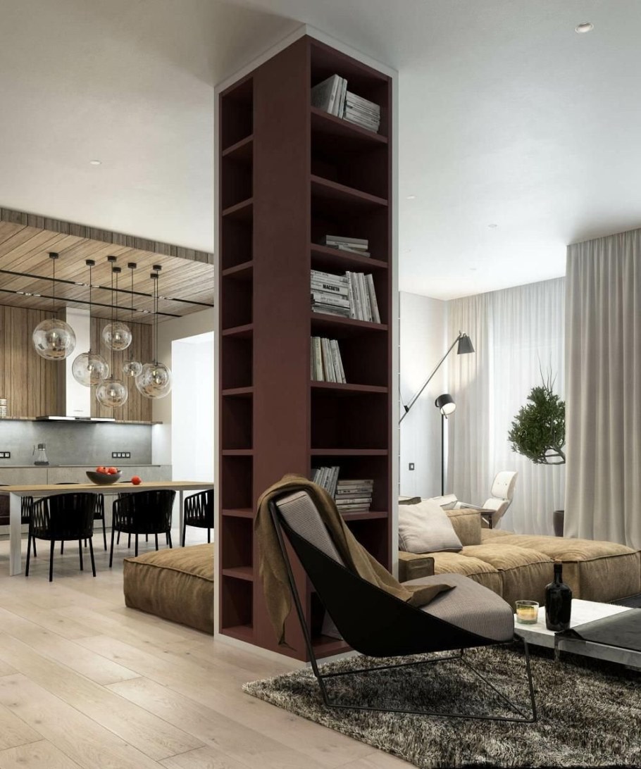 Столб в гостиной