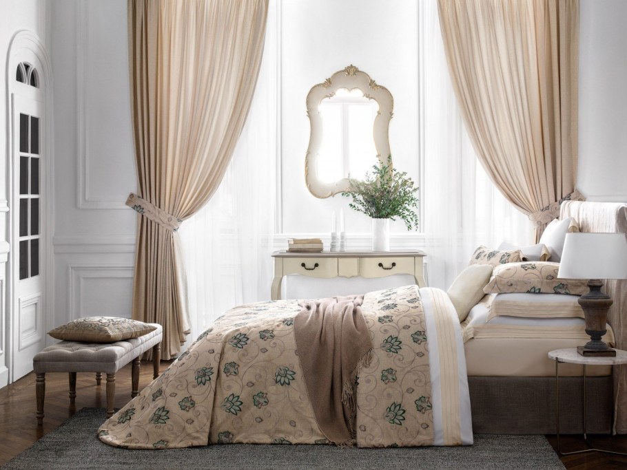 Шторы в стиле Прованс для спальни