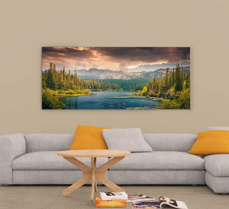 Холст в интерьере