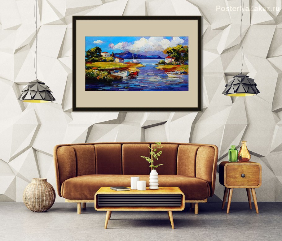 Макеты для картин в интерьере