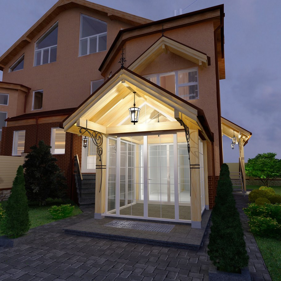 Застекленная входная группа