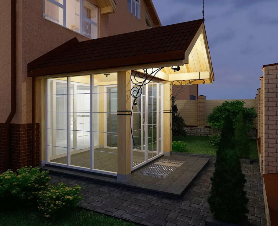 Остекление входной группы