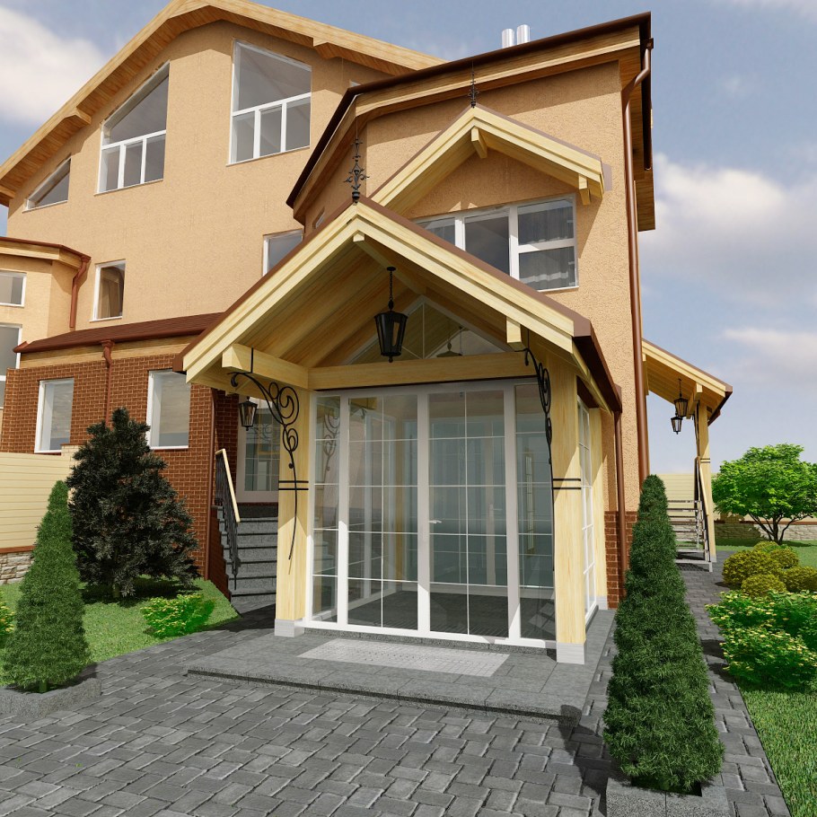 Застекленная входная группа