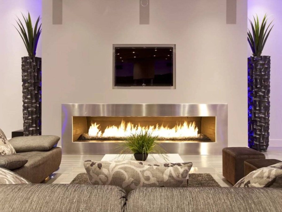 Искусственный камин в интерьере