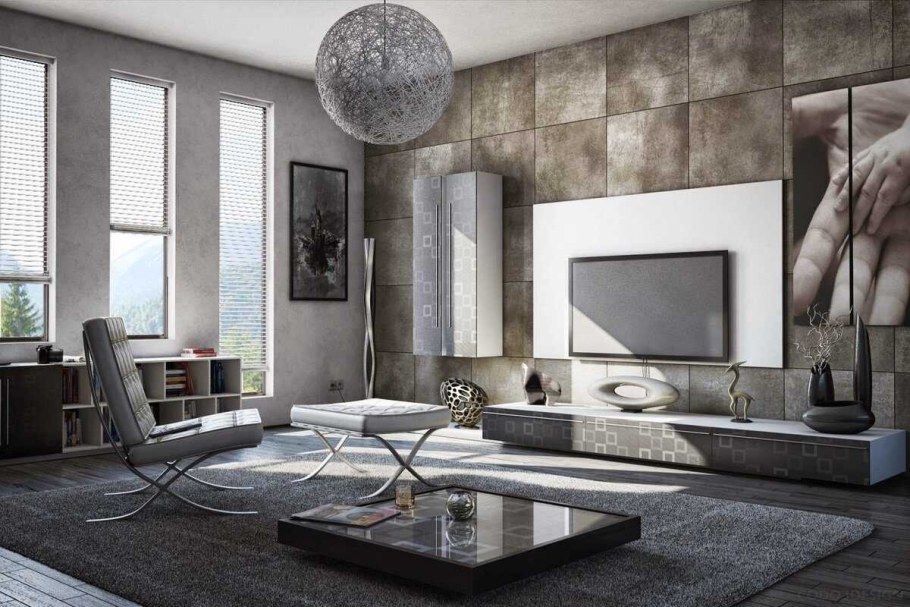 Декор гостиной в современном стиле