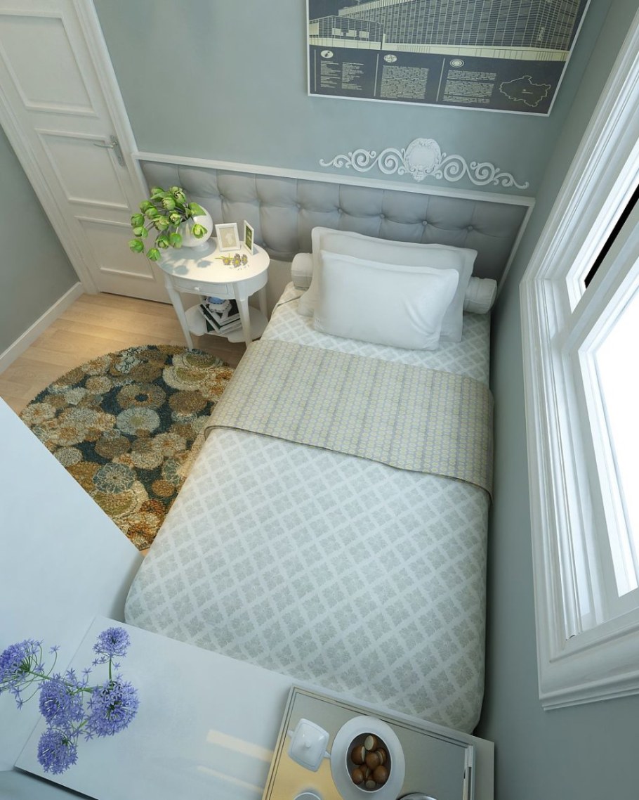 Узкая спальня