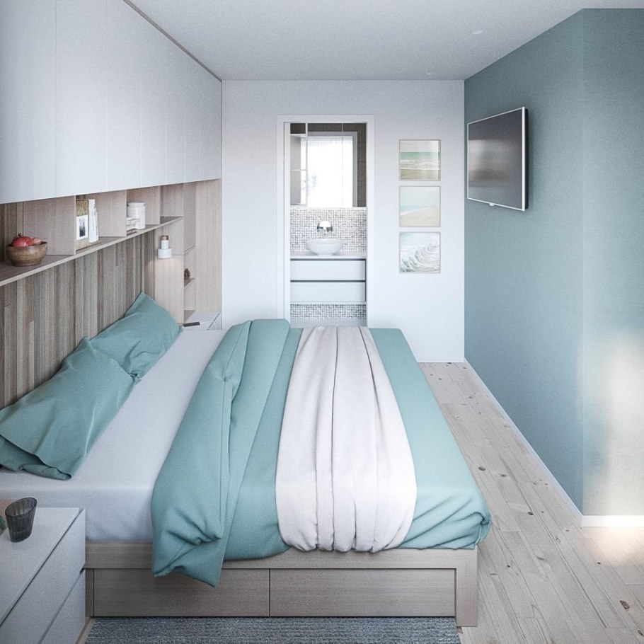 Спальня 10 м2 Сканди