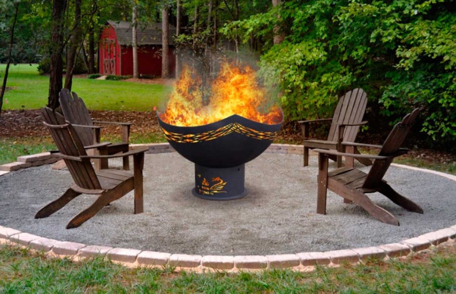 Чаша для костра "роза ветров"