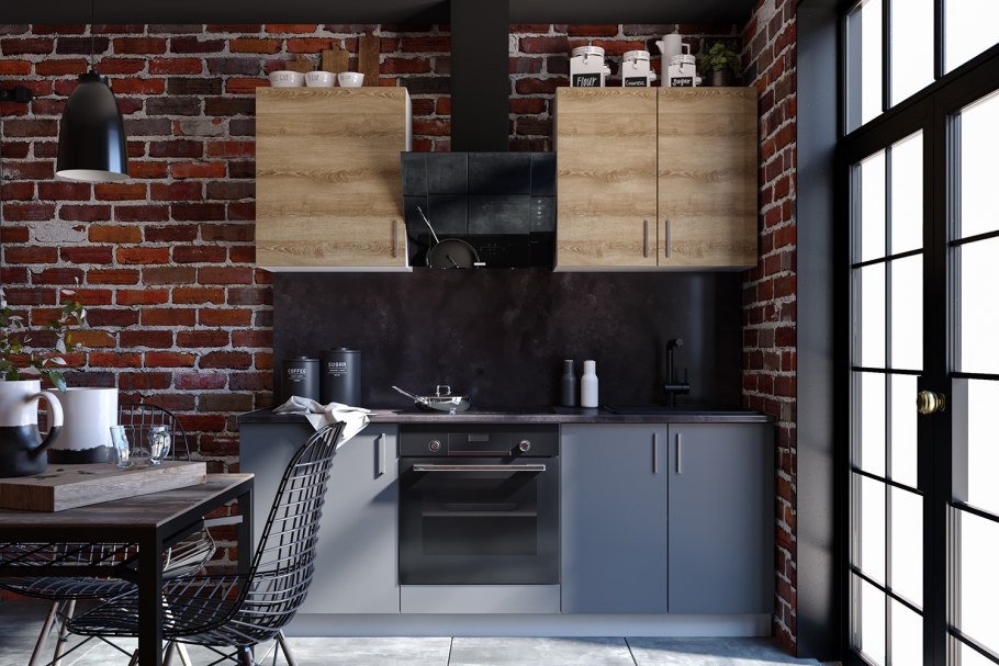 Кухонный гарнитур лофт хофф