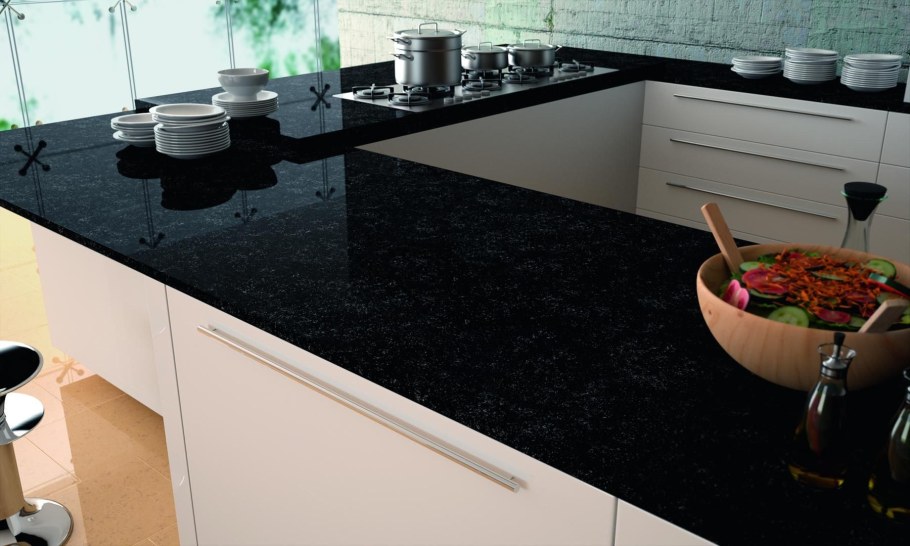 Черный гранит 3052/е столешница