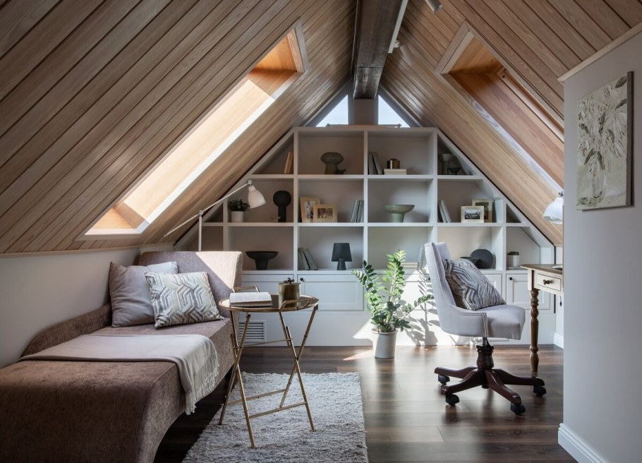 Мансардный этаж интерьер