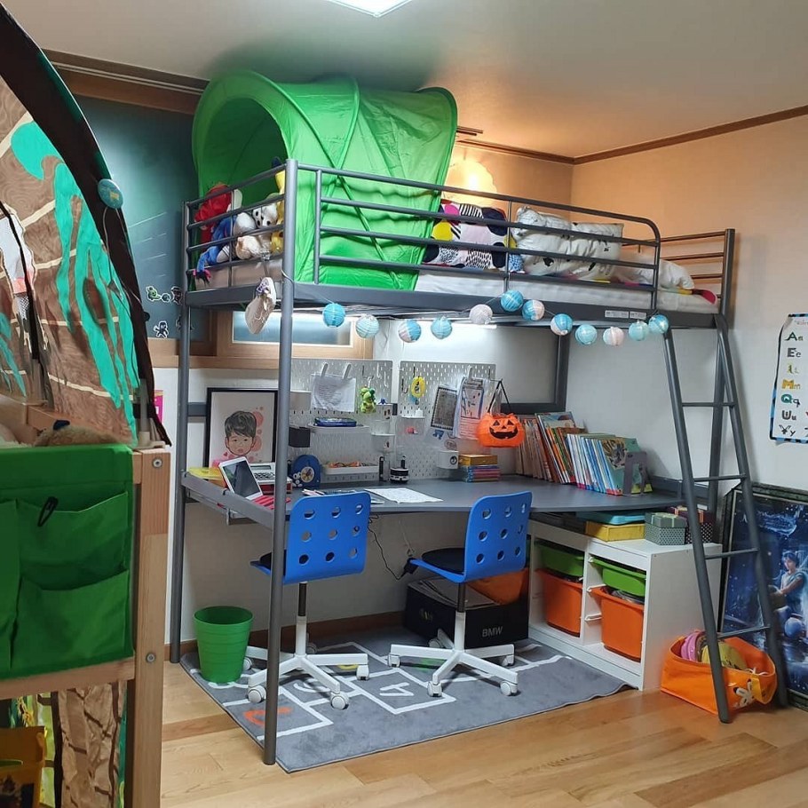 Ikea ТУФФИНГ кровать чердак