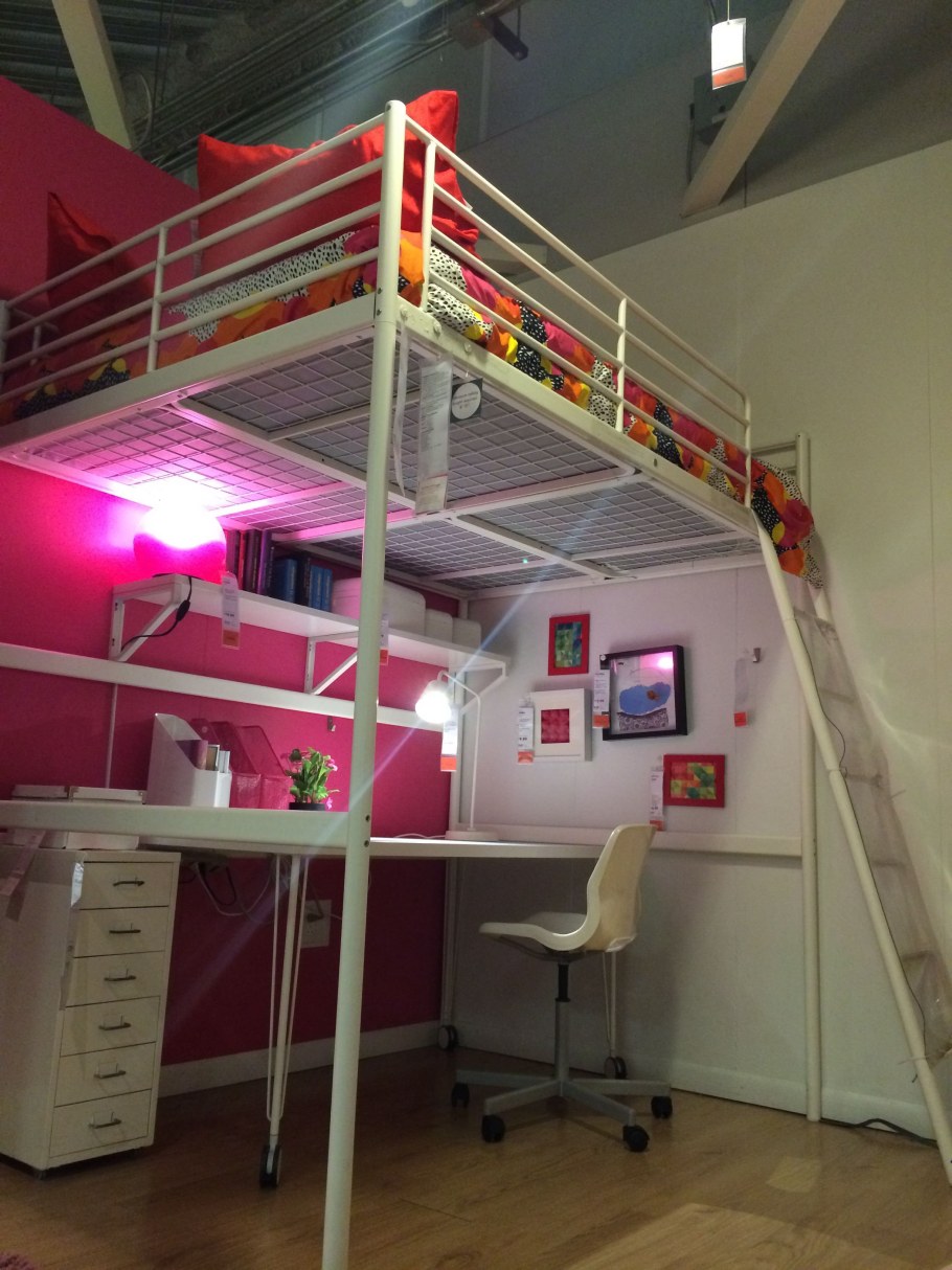 Кровать чердак икеа Стуро