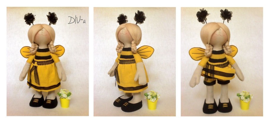 Кукла Пчелка из ткани